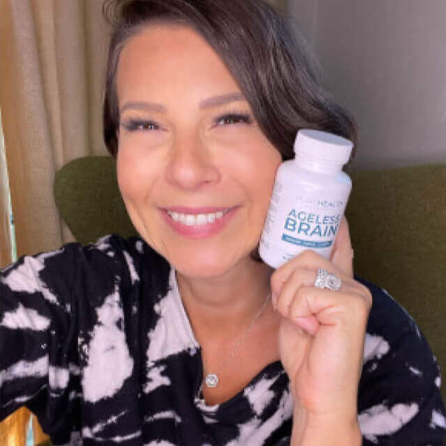 influencer with a bottle